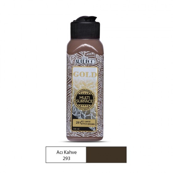 ARTDECO G70R-293 AKRİLİK GOLD BOYA 140ML ACI KAHVE