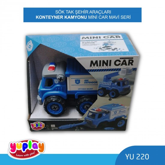 YUPLAY YU220 SÖK-TAK ŞEHİR ARAÇLARI KONTEYNER KAMYONU MAVİ SERİ