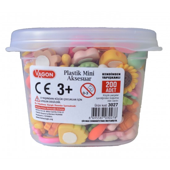 HELVACI 3027 3D PLASTİK MİNİ AKSESUAR