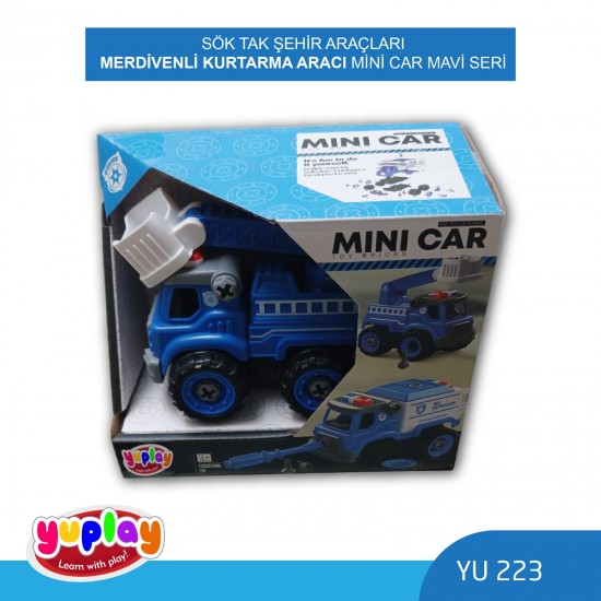 YUPLAY YU223 SÖK-TAK ŞEHİR ARAÇLARI MERDİVENLİ KURTARMA ARACI MAVİ SERİ