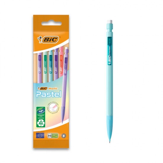 BİC MATIC PASTEL VERSATİL 07MM 5Lİ 511027