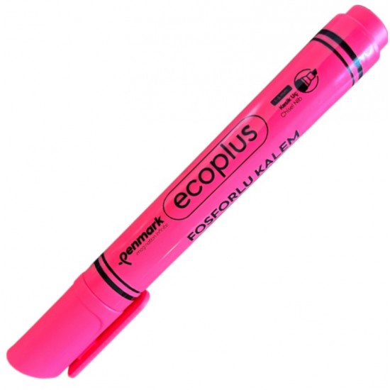 PENMARK HS1300-04 ECOPLUS KALEM TİPİ FOSFORLU KALEM PEMBE