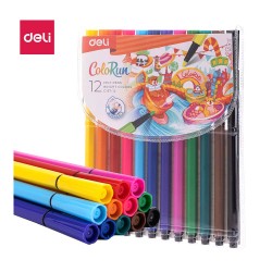 DELİ C157-12 KALIN UÇLU KEÇELİ KALEM 12Lİ 100161684