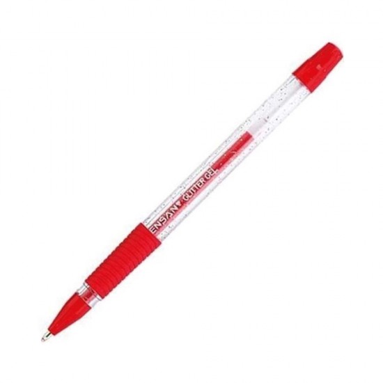 PENSAN 2228-K JEL KALEM GLİTTER 1MM KIRMIZI