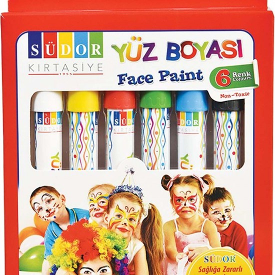 SÜDOR YB01 YÜZ BOYASI 6LI