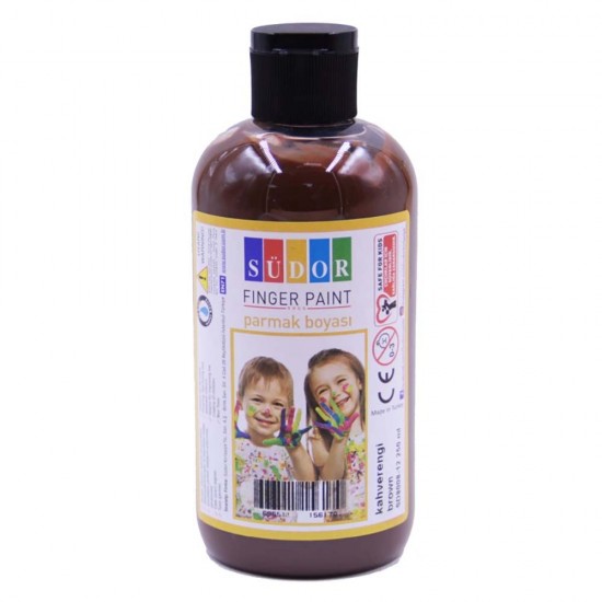 SÜDOR SD8008-12 PARMAK BOYASI 250ML KAHVERENGİ