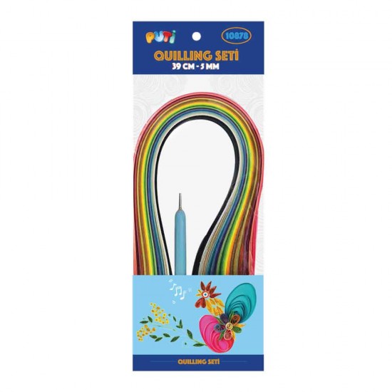 PUTİ 10878 QUILLING SET 39 CM 5MM 12 RENK 120Lİ