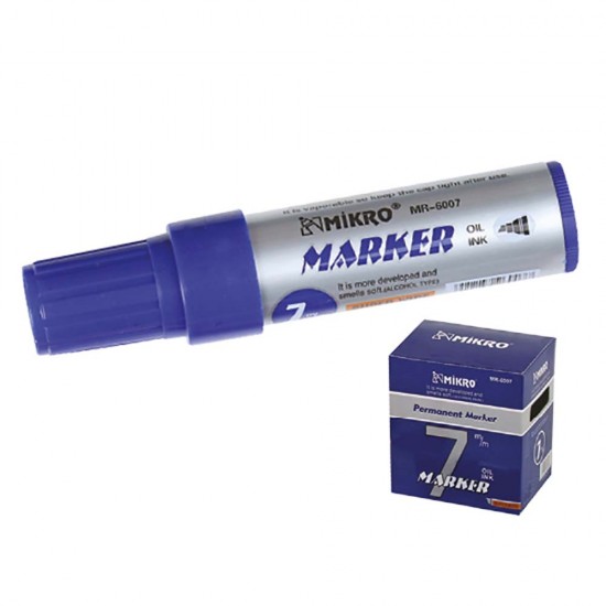 MİKRO MR6007 PERMANENT MARKÖR JUMBO 7MM MAVİ