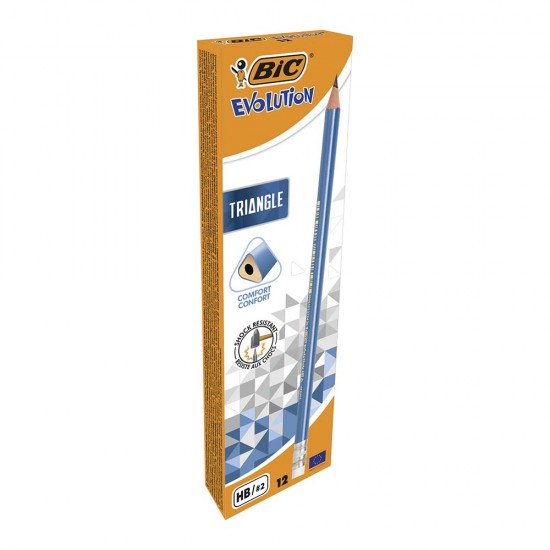 BİC EVOLUTİON ÜÇGEN SİLGİLİ KURŞUN KALEM 12Lİ KT 964849