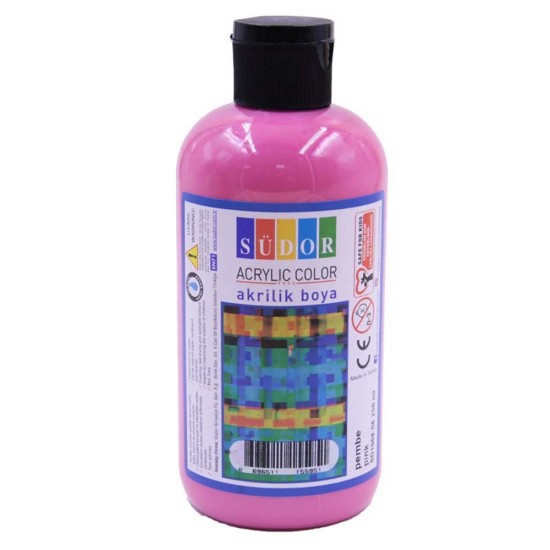 SÜDOR SD1008-06 AKRİLİK 250ML PEMBE