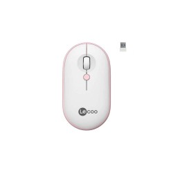 LECOO WS212 KABLOSUZ MOUSE 1600DPI 4 TUŞLU OPTİK BEYAZ&amp;PEMBE