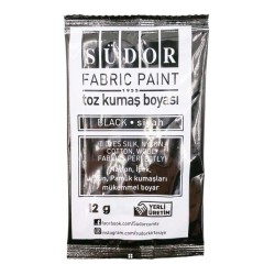 SÜDOR KB10 TOZ KUMAŞ BOYASI SİYAH