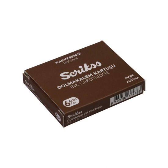 SCRİKSS DOLMAKALEM KARTUŞ KAHVE 6LI PAKET