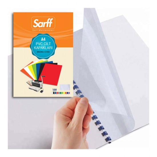 SARFF 15201004 A4 CİLT KAPAĞI ŞEFFAF BUZLU