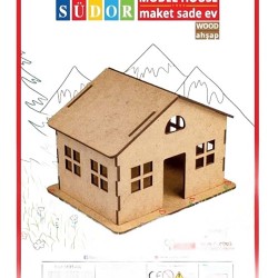 SÜDOR MD1-04 AHŞAP MAKET SADE EV