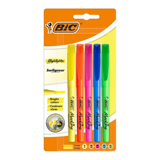 BİC MARKİNG HIGHLIGHTER KRŞ 5Lİ BLS 893133