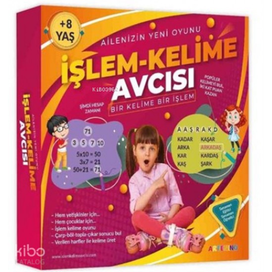 ARTENİNO /  İŞLEM KELİME AVCISI OYUNU - KUTU