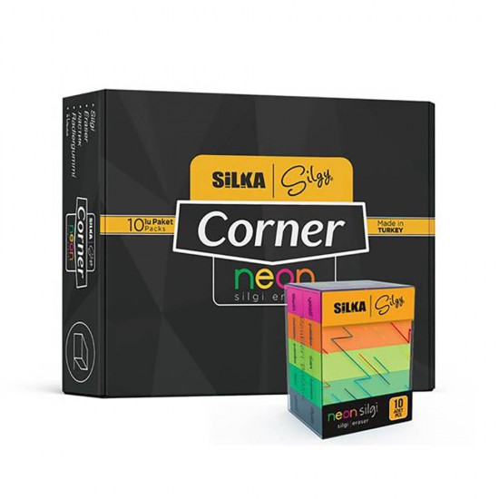 SİLKA ART-14 CORNOR NEON 5 RENK SİLGİ 10LU KT