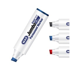 MAS 6444 PERMANENT MARKÖR GENİŞ UÇ 10MM MAVİ