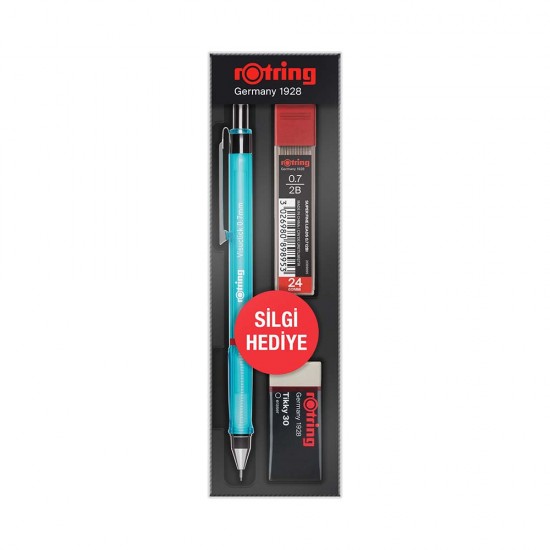 ROTRİNG VİSUCLİCK MİN SİLGİ 3LÜ OKUL SETİ 07MM MAVİ