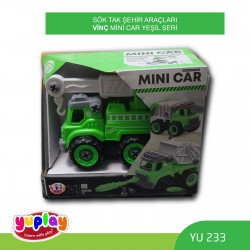 YUPLAY YU233 SÖK-TAK ŞEHİR ARAÇLARI VİNÇ YEŞİL SERİ