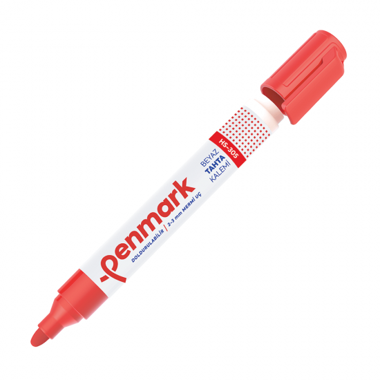 PENMARK HS305 03 BEYAZ TAHTA KALEMİ KIRMIZI