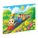 CA 3509 PUZZLE AHŞAP RENKLİ TREN
