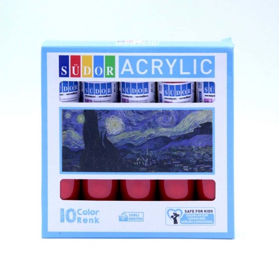 SÜDOR SD100-04 AKRİLİK BOYA 40ML VERMİYON