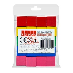 SÜDOR BS126 AHŞAP KÜP BLOK RENKLİ