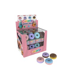 SİLKA ART-1434 COLORİA 3D SİLGİ DONUT 24LÜ KT