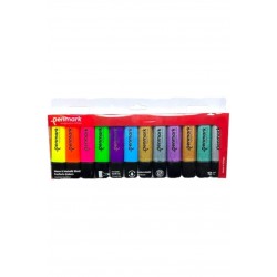 PENMARK HS505 12NP FOSFORLU KALEM 12Lİ BLS 6 PASTEL+6NEON RENK