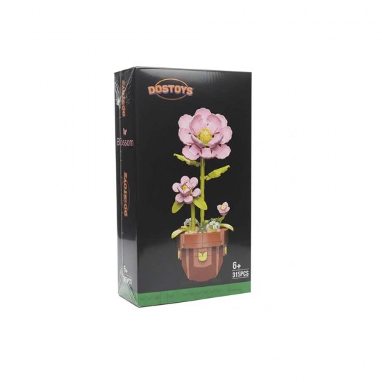 DOSTOYS 06289-116-1 BLOK ÇİÇEK JAPON GÜLÜ PEMBE