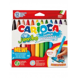 CARİOCA 41457 KEÇELİ KALEM JUMBO ÇİFT UÇLU 12Lİ