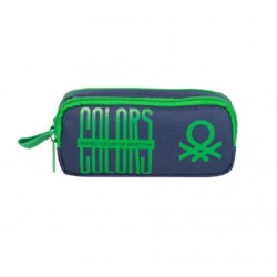 VKN 13049 BENETTON ELEGANT ÇİFT BÖLME ERKEK ÇOCUK KALEM ÇANTASI LACİVERT R-0012