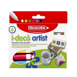 FİBRACOLOR FC-10640 İDECO ARTİST DEK.AKRİLİK KALEM 6LI