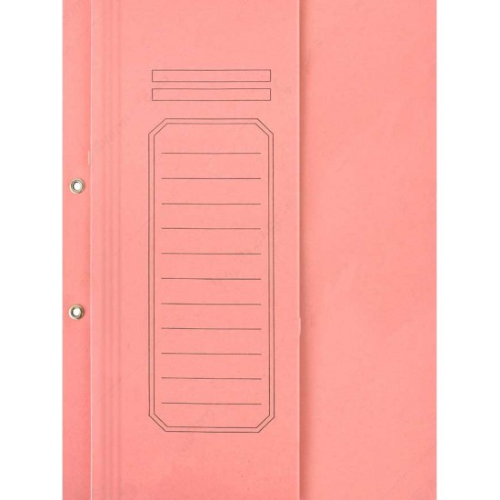 ALEMDAR LÜKS YARIM KAPAK KARTON DOSYA 25Lİ PK PEMBE