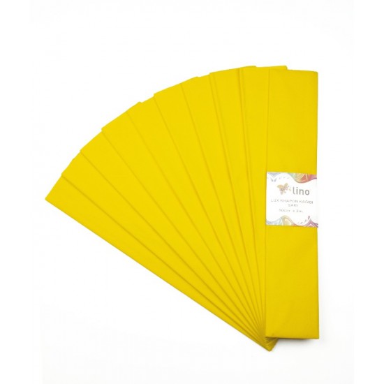 LİNO PA-014SR LÜX KRAPON KAĞIDI 50X200 10LU SARI