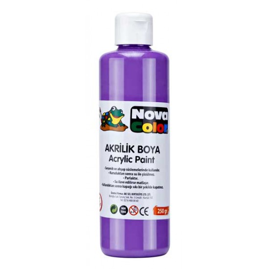 NOVA COLOR NC-3018 AKRİLİK BOYA 250GR MOR
