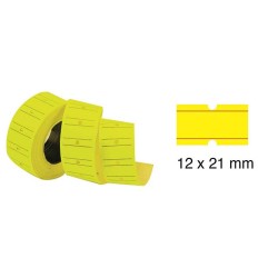 TANEX 12X21MM FİYAT ETİKETİ 800AD ÇİZGİLİ FLO SARI