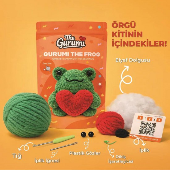 THE GURUMİ TG004 KURBAĞA ÖRGÜ ÖĞRENME KİTİ