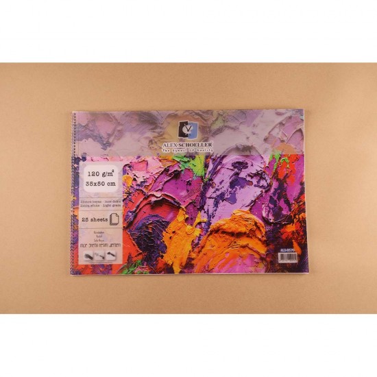 ALEX ALX-823 RESİM DEFTERİ 35X50 SPİRALLİ PP KPK 120GR