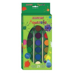 ALPİNO AQ-02 SULUBOYA FIRÇALI 21 RENK