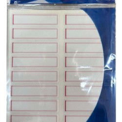 TANEX TNX-704 ŞEFFAF KORUMALI ETİKET 13X50 KIRMIZI