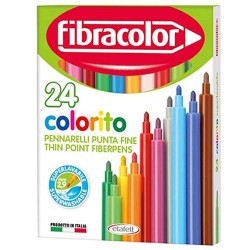 FİBRACOLOR FC10539SW024SC COLORİTO 24 RENK KEÇELİ KALEM