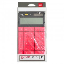 DELİ 1589 HESAP MAKİNESİ 12 HANELİ KIRMIZI 100019812