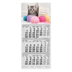 KESKİN 600288-99 2027 3 AYLIK SPR JUMBO DENİZCİ TAKVİM KEDİLER