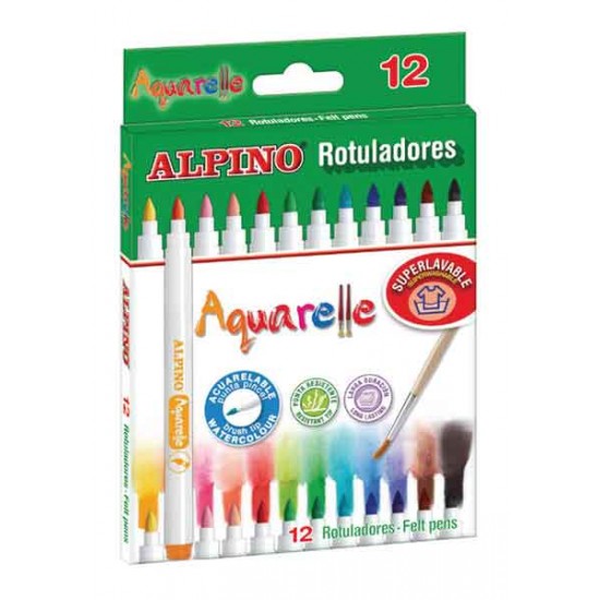 ALPİNO AR-160 AQUARELLE KEÇELİ KALEM 12Lİ