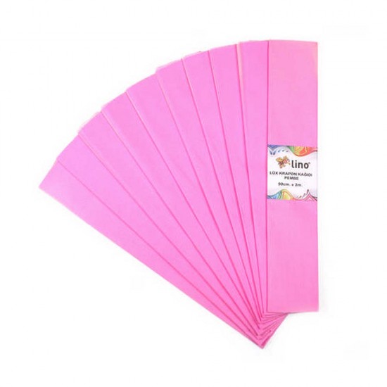 LİNO PA-014P LÜX KRAPON KAĞIDI 50X200 10LU PEMBE