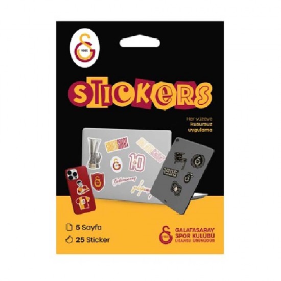 PİOLENT GSST24003 GALATASARAY SİYAH STİCKER