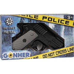 MEGA GON00466 POLİCE METAL PİSTOL 8 SHOTS BROWN